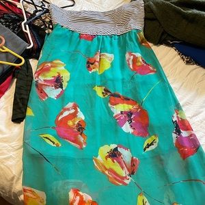 Strapless maxi dress